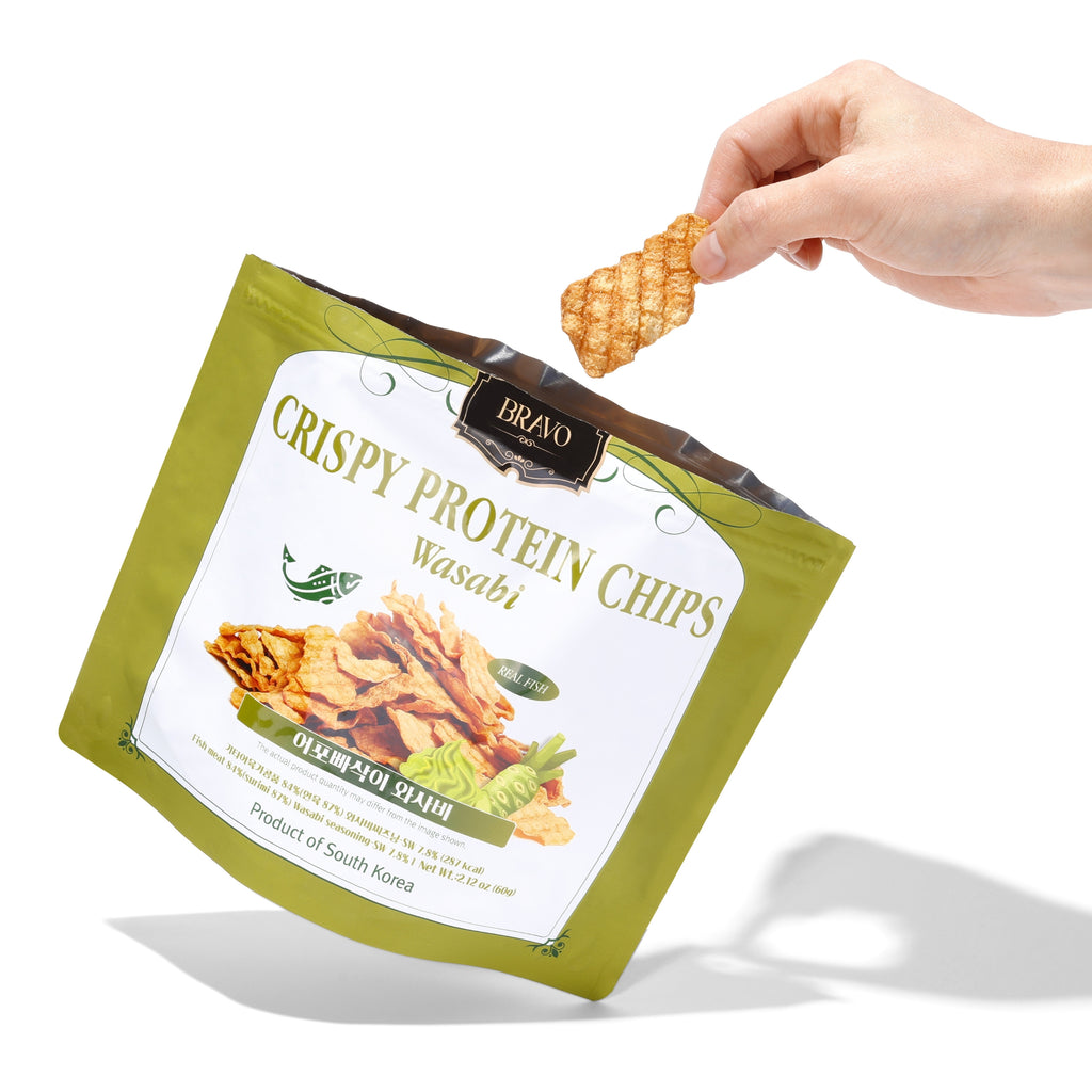 Crispy Protein Chips – Wasabi Flavor (60g)