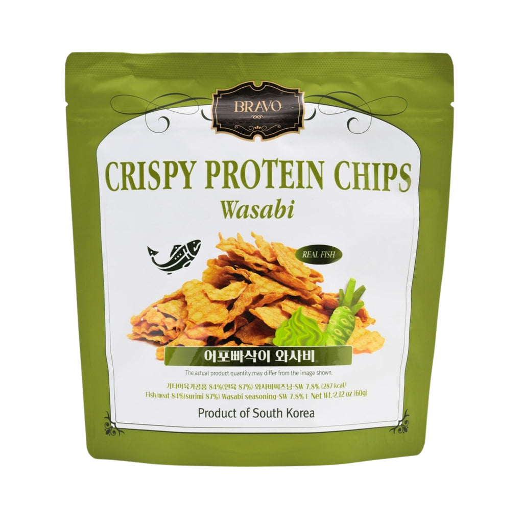 Crispy Protein Chips – Wasabi Flavor (60g)