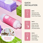 VELORA Vitamin C Shower Filter – Rose