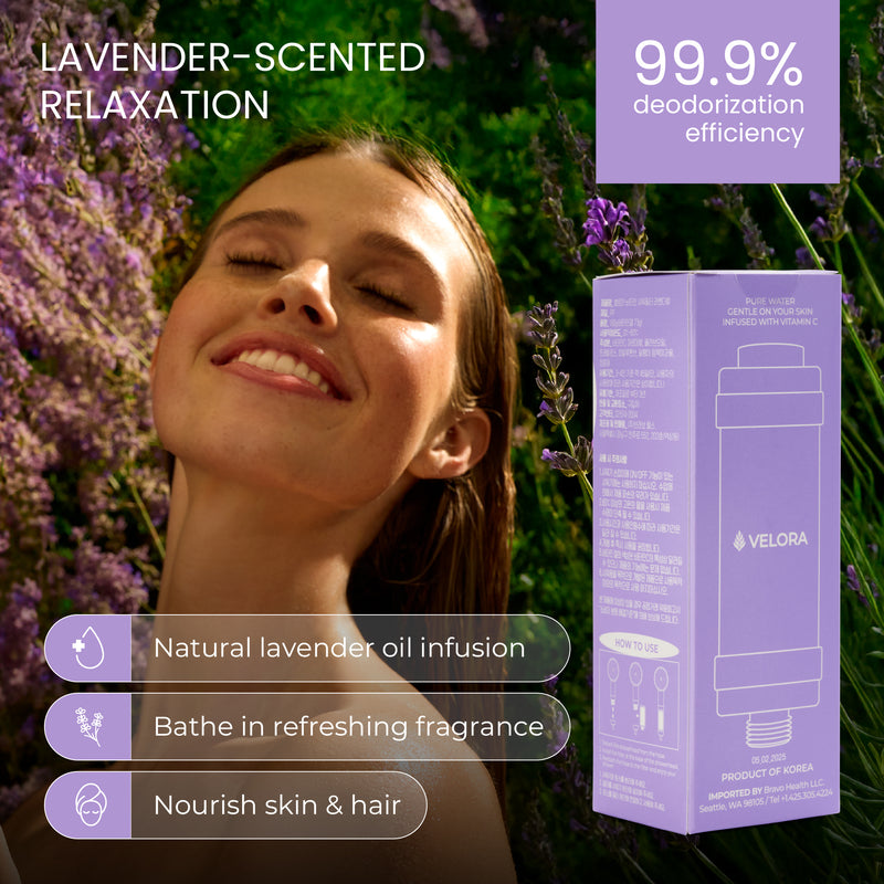 VELORA Vitamin C Shower Filter – Lavender