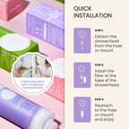 VELORA Vitamin C Shower Filter – Lavender