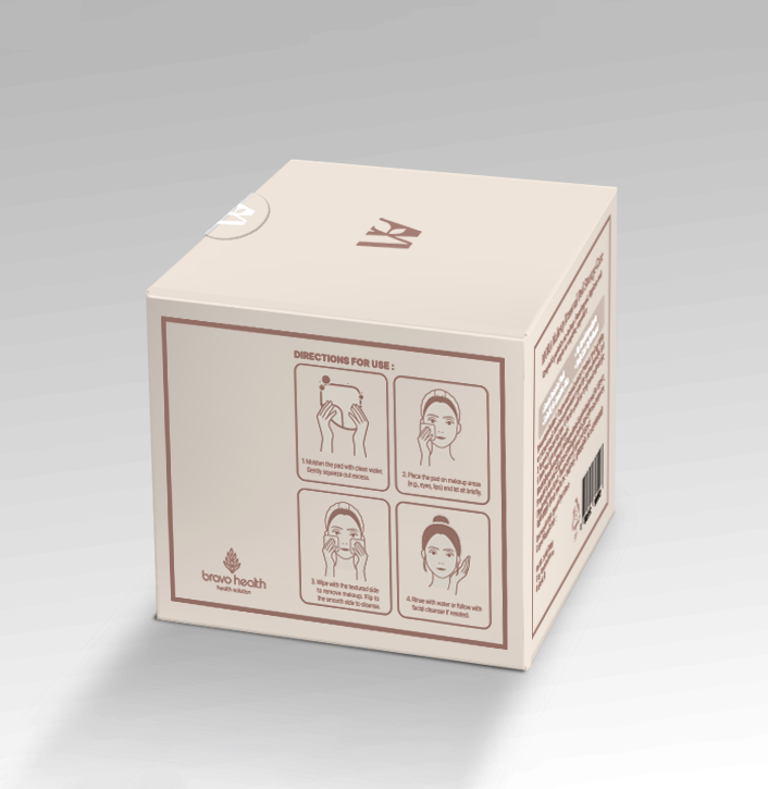 MORA Hard Case with Makeup Removal Pads (Ivory, 30 Pads)