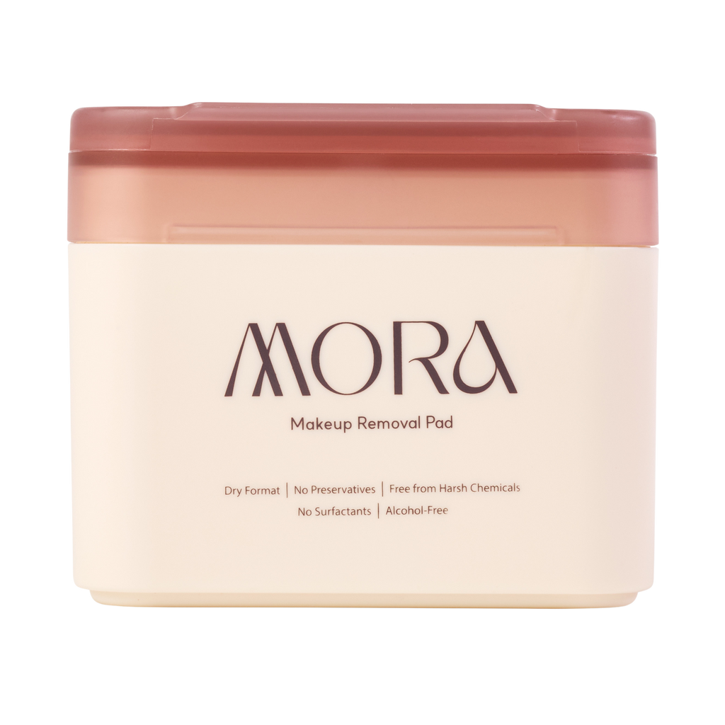 MORA Hard Case with Makeup Removal Pads (Ivory, 30 Pads)