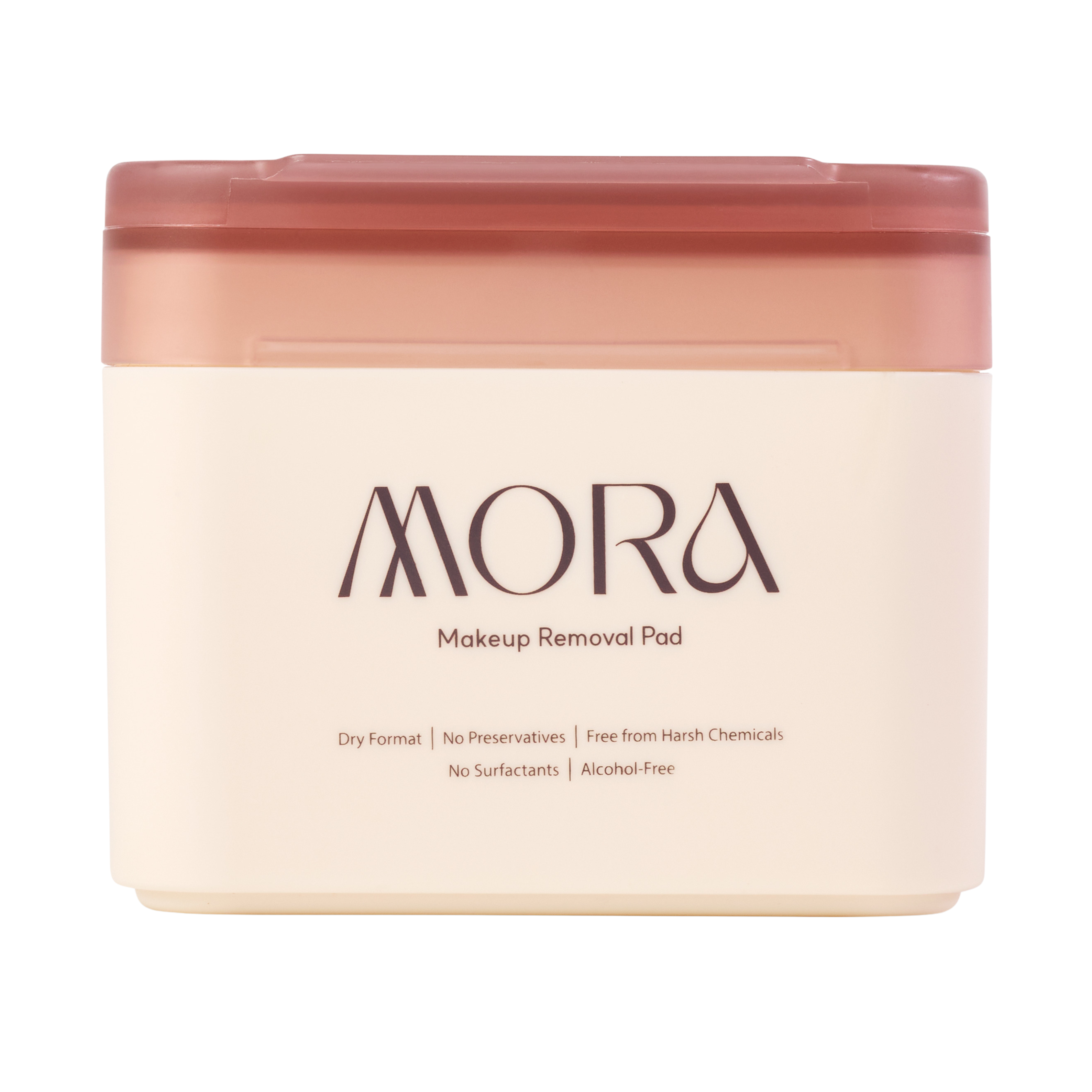 MORA Hard Case with Makeup Removal Pads (Ivory, 30 Pads)