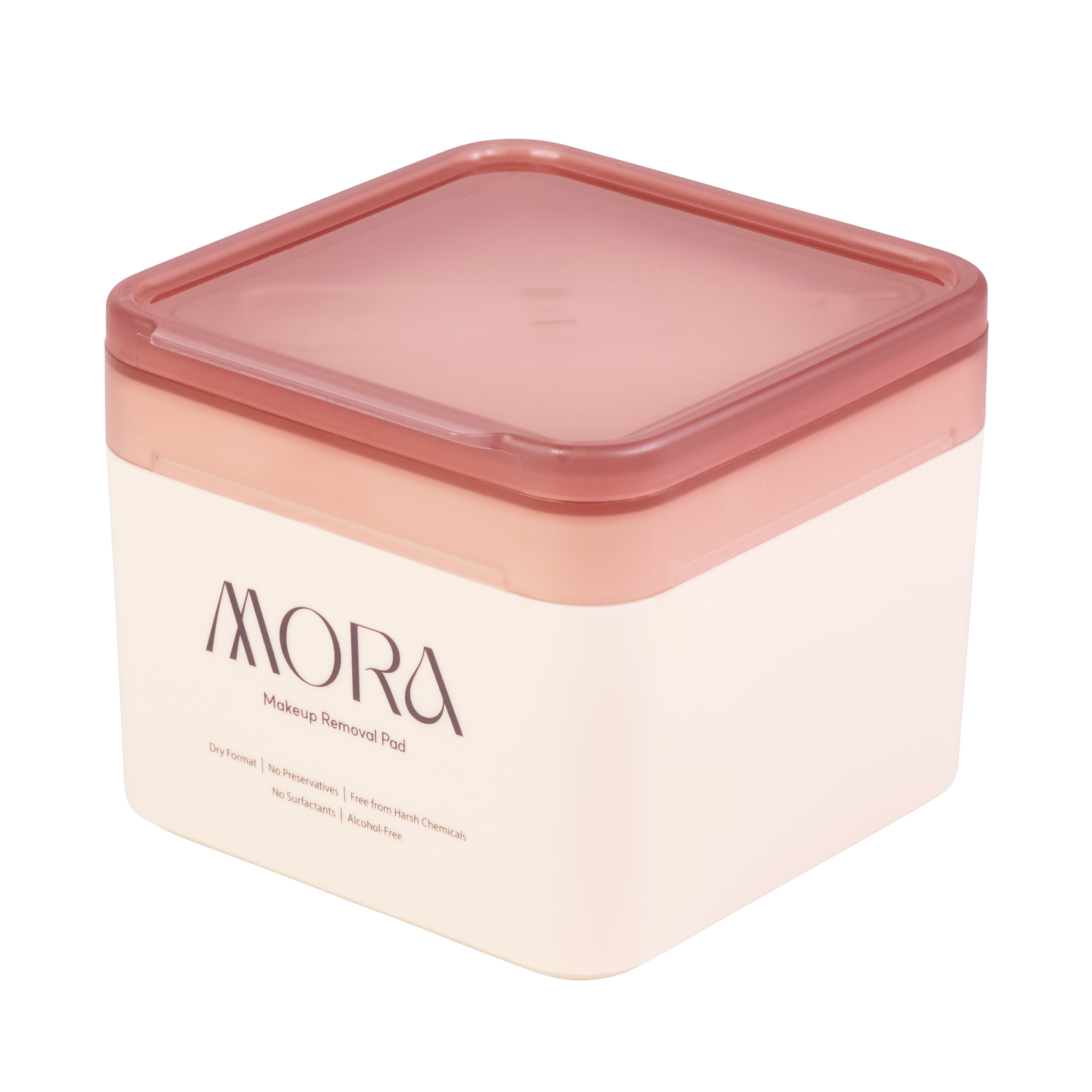 MORA Hard Case with Makeup Removal Pads (Ivory, 30 Pads)