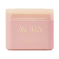 MORA Hard Case with Makeup Removal Pads (Pink, 30 Pads)